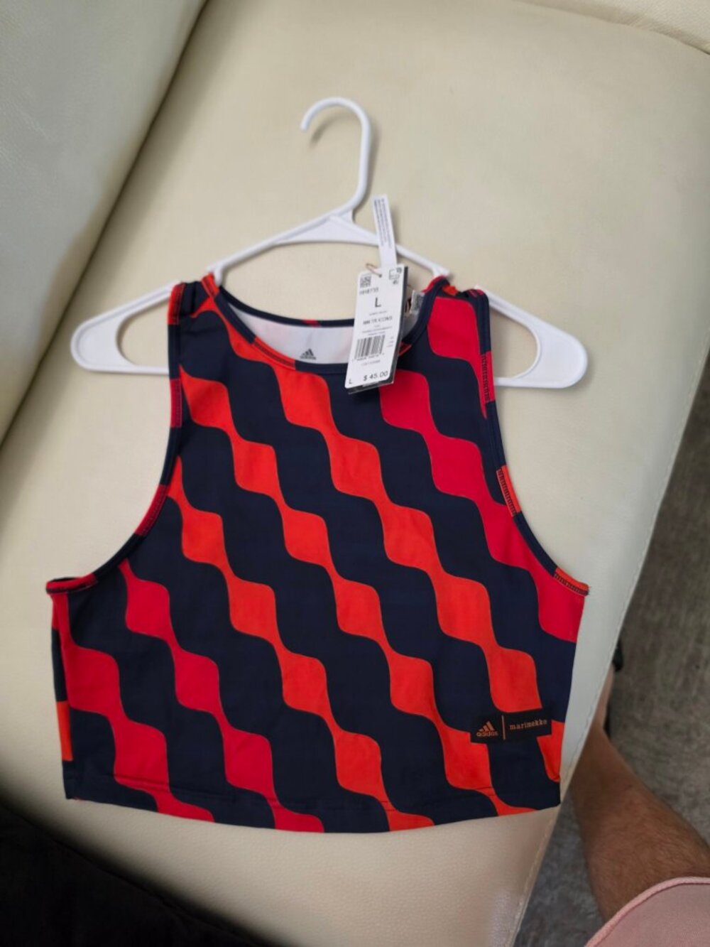 adidas x Marimekko Training Crop Tank Womens L HH8735 NWT